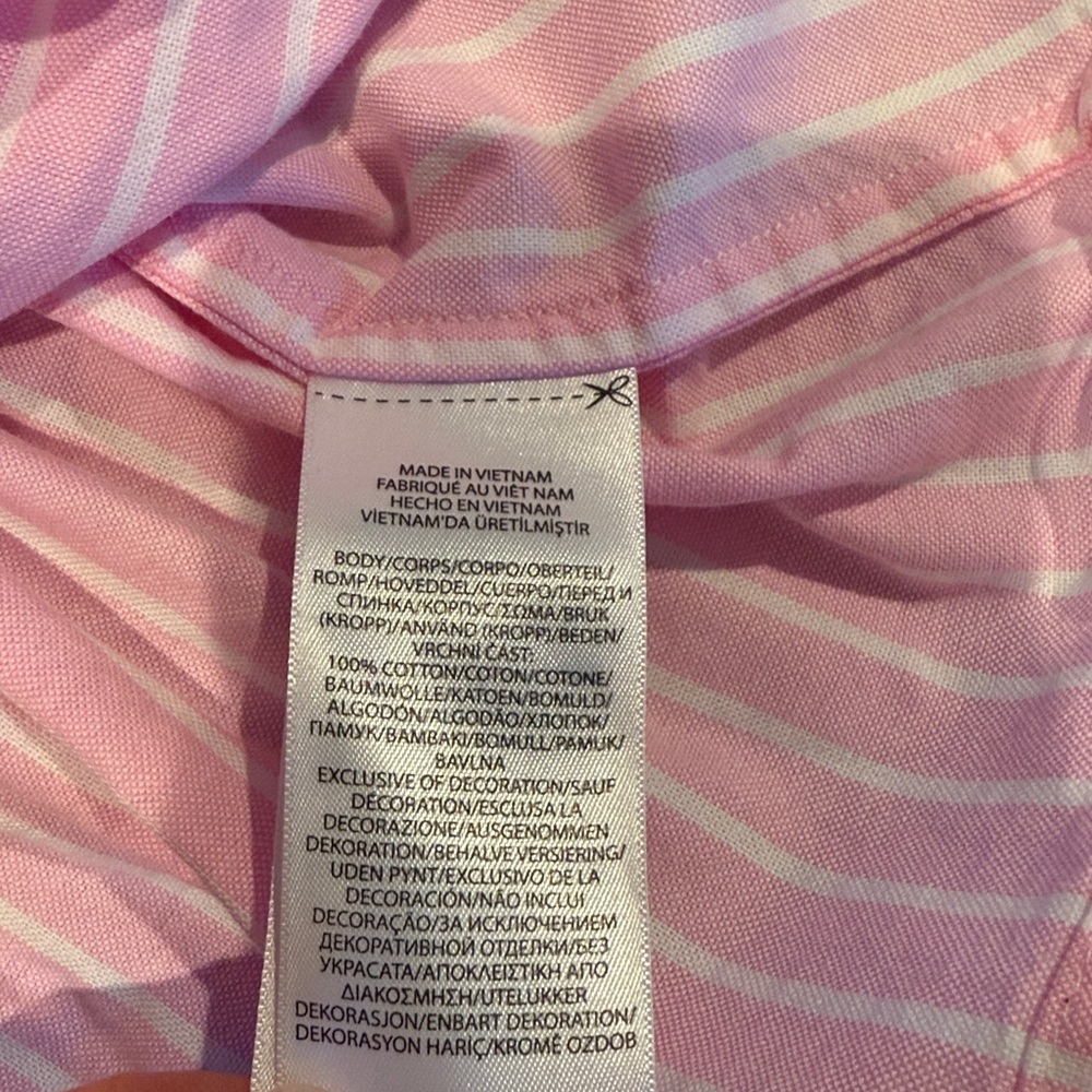 Polo Ralph Lauren Baby Girls Fun Pastels Multi Drop waist Shirtdress 18m - Picture 3 of 4